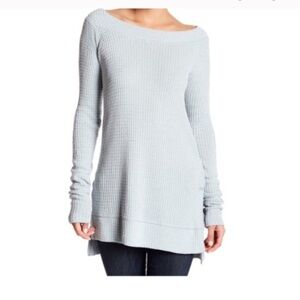 NWT Small Free People / We The Free - Kate Thermal Waffle Knit Sweater